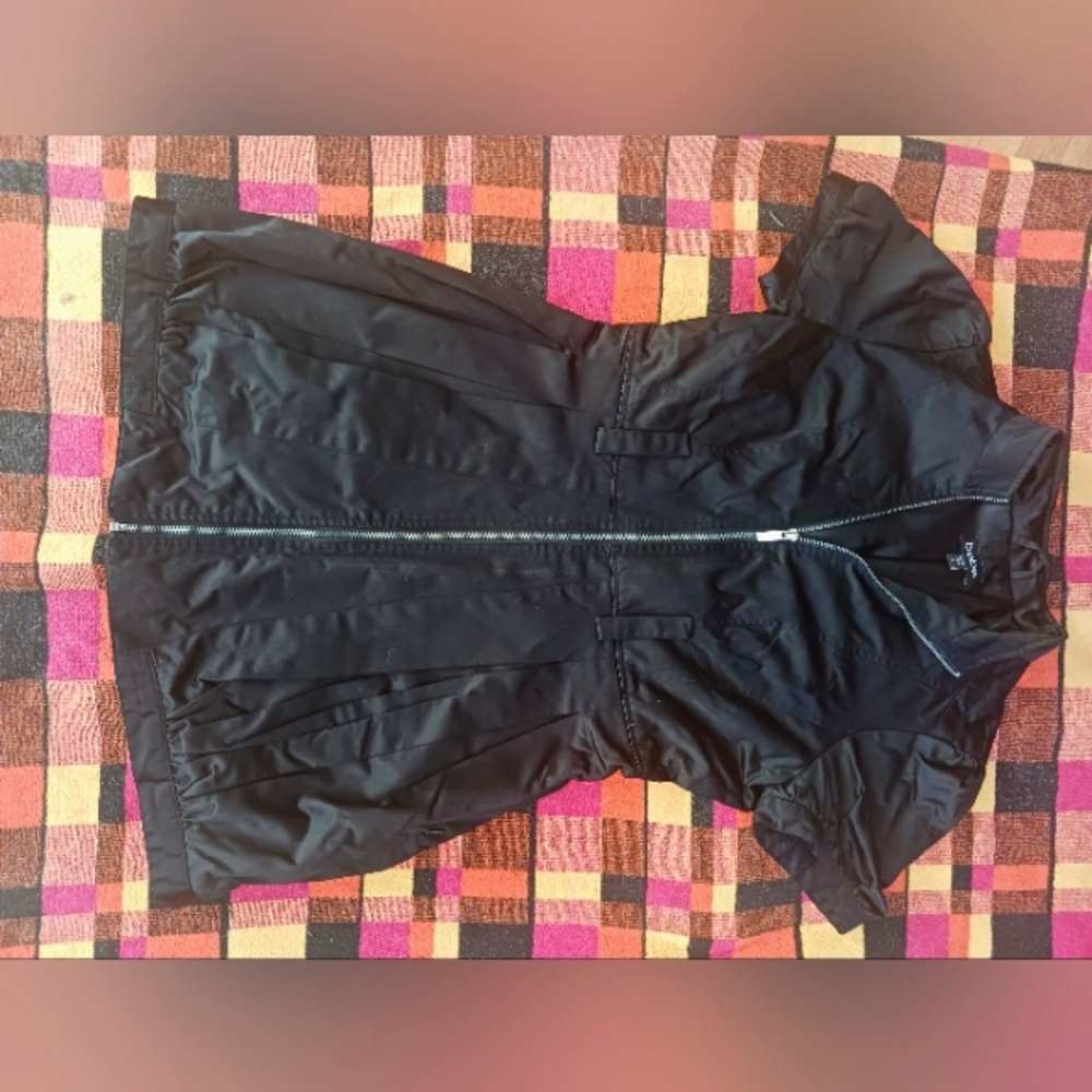 BEBE Black zip-up dress